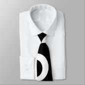 Uw brief. Zwart-wit monogram. Fun Pattern Stropdas (Gebonden)