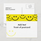 Uw Briefkaart van de Douane, voeg Tekst aan Voorzi (Voorkant / Achterkant)