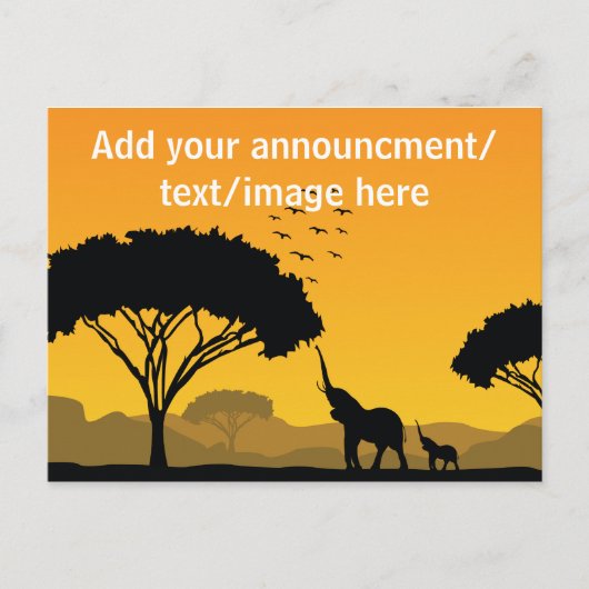 Uw briefkaart voor aankondiging/ontwerp (Voorkant)