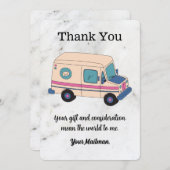 uw briefvervoerder Postbus vervoerder Bedankkaart (Voorkant / Achterkant)