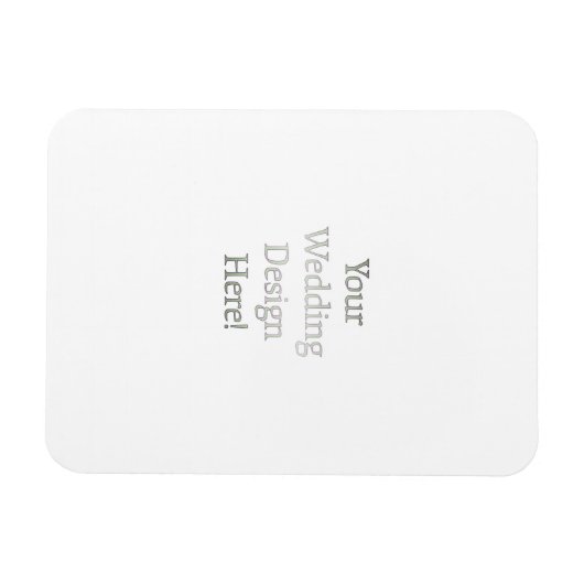 Uw bruiloft ontwerp magneet (Horizontaal)