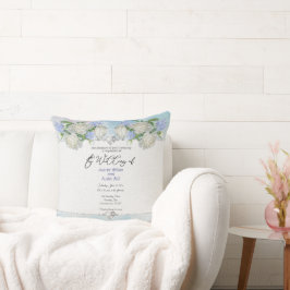 Uw bruiloft uitnodiging foto in een kussen