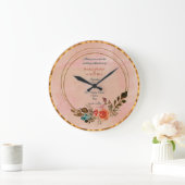 Uw bruiloft uitnodiging foto op een grote klok (Huis)