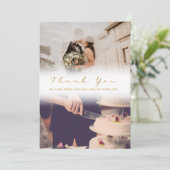 Uw bruiloft vervaagde foto-effect dank je kaart (Staand voorkant)