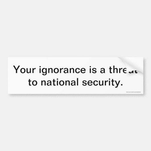 Uw Bumpersticker (Voorkant)