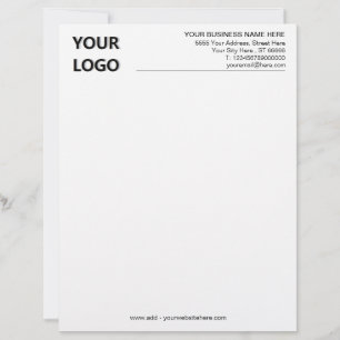 Uw Business Letterhead Name Logo Website Briefhoofd