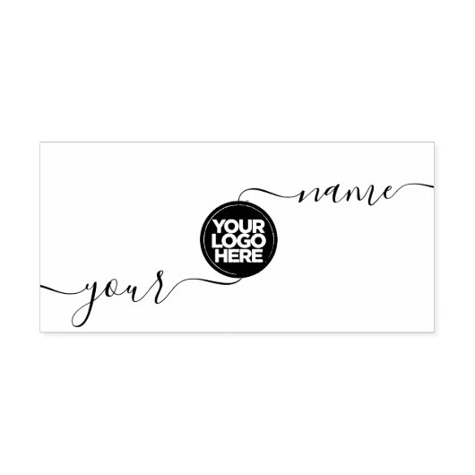 Uw Business Logo Aangepaste Handtekening Rubberstempel (Afrduk)