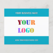 Uw Business Logo Aangepaste tekst Promotiebrochure Flyer (Achterkant)