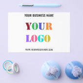 Uw Business Logo Aangepaste tekst Promotiebrochure Flyer (Enkel)