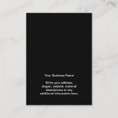 Uw Business Logo Black Ketting DisplayCard Visitekaartje (Achterkant)