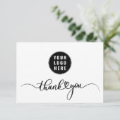 Uw Business Logo Company Klantwaardering Bedankkaart (Staand voorkant)