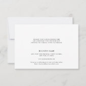 Uw Business Logo Company Klantwaardering Bedankkaart (Achterkant)