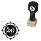 Uw Business Logo Custom 1" x 1" Rubberstempel (Gestempeld)