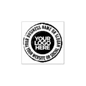 Uw Business Logo Custom Cool Rubber Stamp Rubberstempel (Afrduk)
