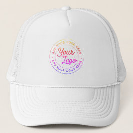 Uw Business Logo Custom Eenvoudige Regenboog Trucker Pet