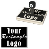 Uw Business Logo Custom Grote Rubber Stamp Rubberstempel (Gestempeld)