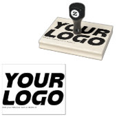 Uw Business Logo Custom Grote Rubber Stamp Rubberstempel (Gestempeld)