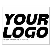 Uw Business Logo Custom Grote Rubber Stamp Rubberstempel (Afrduk)