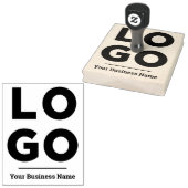 Uw Business Logo Custom Grote Rubber Stamp Rubberstempel (Gestempeld)