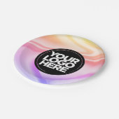 Uw Business Logo Custom Holographic Crafts Party Papieren Bordje (Gekanteld)