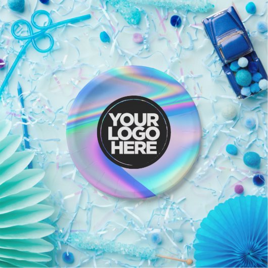Uw Business Logo Custom Holographic Crafts Party Papieren Bordje (Feest)