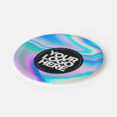 Uw Business Logo Custom Holographic Crafts Party Papieren Bordje (Gekanteld)