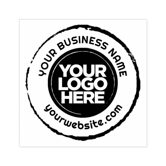 Uw Business Logo Custom Licht Kleur Rubber Stamp Rubberstempel (Afrduk)