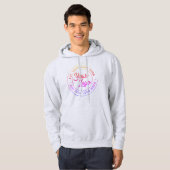 Uw Business Logo Custom Medewerker Rainbow Hoodie (Voorkant volledig)