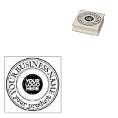Uw Business Logo Custom Round Rubberstempel (Gestempeld)