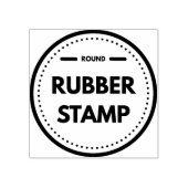 Uw Business Logo Custom Round Rubberstempel (Afrduk)