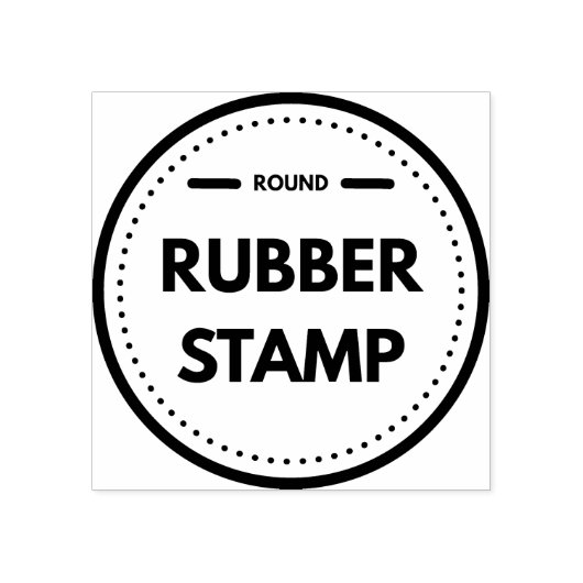 Uw Business Logo Custom Round Rubberstempel (Afrduk)