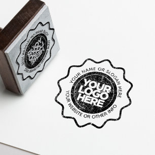 Uw Business Logo Custom Speelse Rubber Stamp Rubberstempel