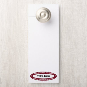 Uw Business Logo Door Hanger Custom Kleuren