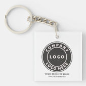 Uw Business Logo en Bedrijf Swag Custom Sleutelhanger (voorkant)