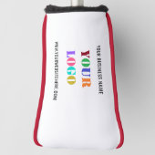 Uw Business Logo en Custom Text Golf Head Hoesje Golfheadcover (Draai 90)