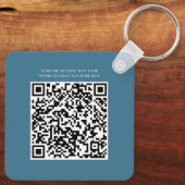 Uw Business Logo en QR Code Medewerkers Swag Sleutelhanger (Achterkant)