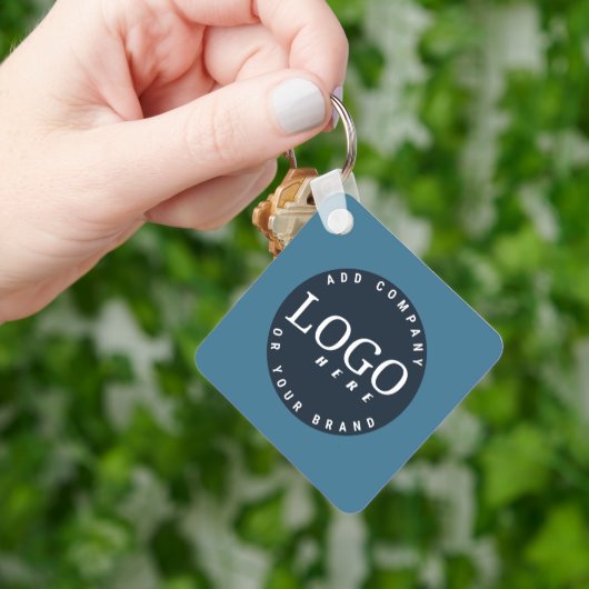 Uw Business Logo en QR Code Medewerkers Swag Sleutelhanger (Hand)