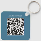 Uw Business Logo en QR Code Medewerkers Swag Sleutelhanger (Achterkant)