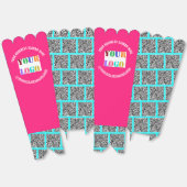 Uw Business Logo en QR Code Popcorn Box Voorbeeld Bedankdoosjes (Ongevouwen)