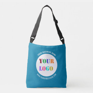 Uw Business Logo en tekst Crossbody Bag Voorbeeld Tas