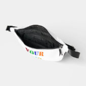 Uw Business Logo gepersonaliseerde Fanny Pack Heuptasje (Open)