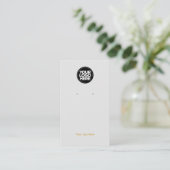 Uw Business Logo Gold Grey Earning-kaart Visitekaartje (Staand voorkant)