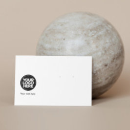 Uw Business Logo Horizontale Oorbel Display Kaart Visitekaartje