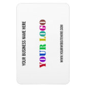 Uw Business Logo Name Website Promotion Magnet Magneet (Verticaal)