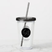 Uw Business Logo Promotion Business Company Acryl Drinkbeker (Achterkant)