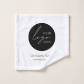 Uw Business Logo Promotion Business Company Bad Handdoek (Wasdoekje)
