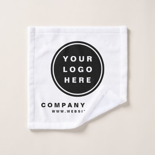 Uw Business Logo Promotion Business Company Bad Handdoek (Wasdoekje)