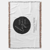 Uw Business Logo Promotion Business Company Deken (Voorkant Verticaal)