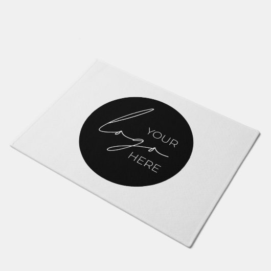 Uw Business Logo Promotion Business Company Deurmat (Schuin)