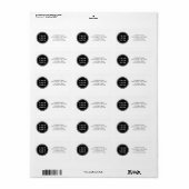 Uw Business Logo Promotion Business Company Etiket (Full Sheet)